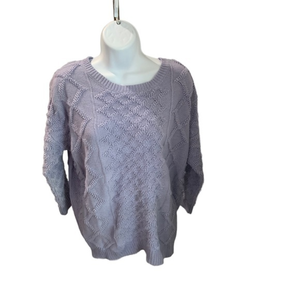 Yoco Round Neck Cable Knit Sweater No Size See pictures for‎ measurements